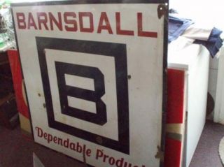 Barnsdall Farm DS Porcelain Advertising Sign