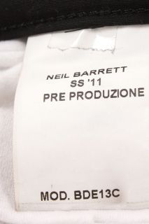 Neil Barrett New Man Fabric Shorts BDE13C 2800 Sz 32 Black