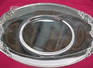KING FRANCIS Silver plated GRAVY BOAT with MATCHING UNDERPLATE