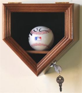 Baseball Home Plate Shaped Display Case Cabinet UV door   Lockable