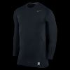 Nike Pro Combat Hyperwarm Fitted 12 Crew Mens Shirt 424895_010_A 