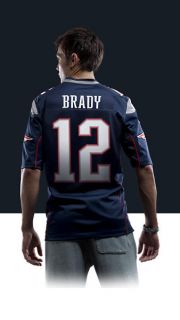  NFL New England Patriots (Tom Brady) Mens Football Home 