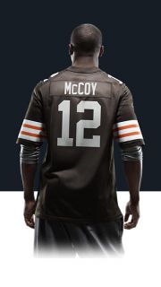   Browns Colt McCoy Mens Football Home Game Jersey 468949_241_B_BODY