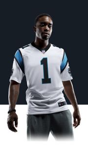 NFL Carolina Panthers (Cam Newton) Mens Football Away Limited Jersey 