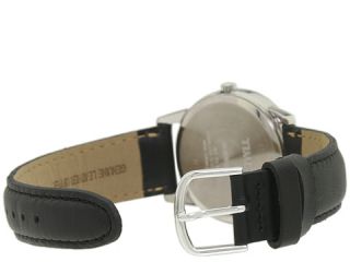 Timex Core Easy Reader Black Leather Strap/White Dial    