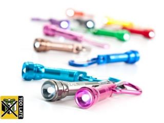 Skil Mini Carabiner Assorted Color LED Flashlight – 12 pack
