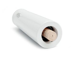 Metrokane Metallic White Electric Rabbit Corkscrew with Charger & Foil 