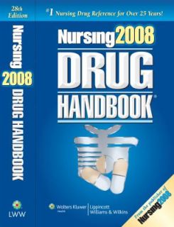 Nursing Drug Handbook 2008 2007, Hardcover, Revised