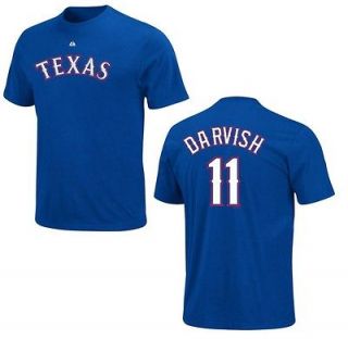   Rangers Yu Darvish Royal Blue MENS Name and Number Jersey T Shirt