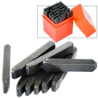 36 PC STEEL METAL LETTER AND NUMBER STAMP PUNCH STAMPING STAMPER TOOL 