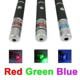 3x Power 5MW Laser Pointer Pen Combo Green + Blue Purple Violet + Red 
