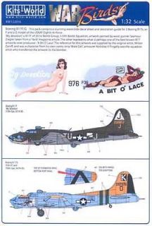 kits world decals 1 32 b 17 flying fortress nose
