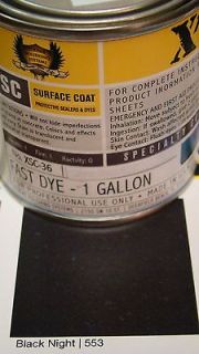 GL. Black Night CONCRETE COLOR DYE FOR CEMENT, STAIN Covers 500 sq 