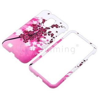 PINK WHITE FLOWER COVER CASE FOR Samsung Galaxy S2 II Epic Touch 4G 
