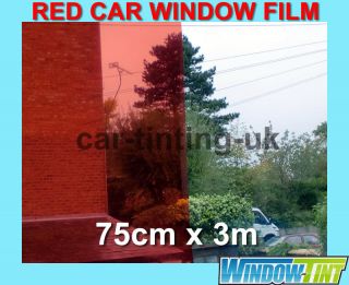 red car window tinting tint film 20 % 75cm x