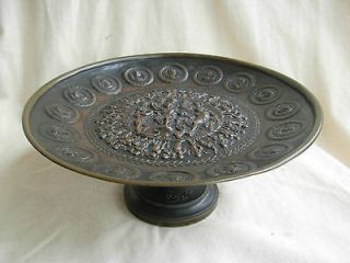 antique french bronze pedestal bowl late 19th century from france