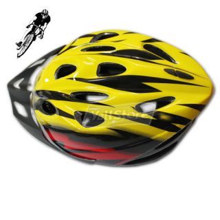 New 2012 Bicycle Mens Helmet PVC EPS Yellow & Red Bike Cycling Adult 