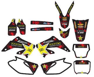STEALTH GRAPHICS HONDA CR 125   250 ROCKSTAR STICKERS COMPLETE KIT RRP 