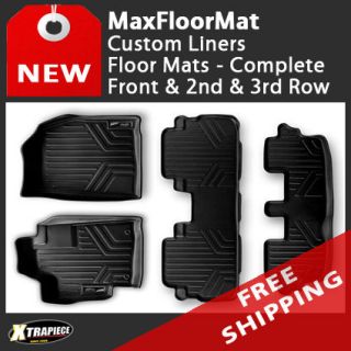   Liners MaxFloorMat Black Front/2nd/3rd Row (Fits Honda Pilot 2012