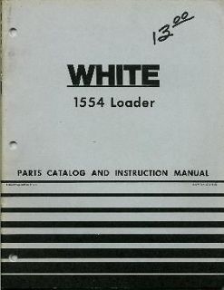 white 1554 loader farm equipment parts instruct manual time left