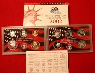 2002 SILVER PROOF SET [10 PIECE] (50 AVAILABLE) 