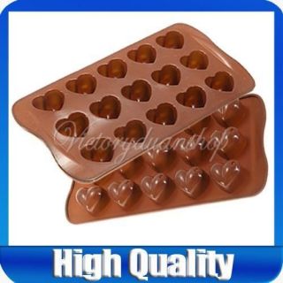 Heart shape Silicone Ice Chocolate Cake Jelly Candy Mould Mini Tray 