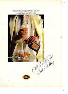 1982 OLD PARR WHISKY ME COMPLACE ORIGINAL PRINT AD in SPANISH o2