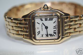 PRICE FURTHER SLASHED Cartier Panthere 18K Gold Ladies watch w 