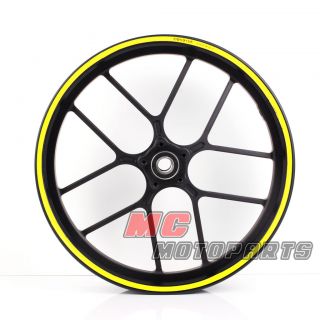 Fluorescent yellow Rim sticker wheel 17 Suzuki DRZ 400 SM DR Z 400 