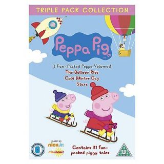 Peppa Pig Triple (Balloon Ride, Cold Winters Day, Stars) 3 Discs