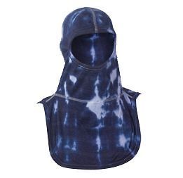 NOMEX LENZING FIREFIGHTING PROTECTIVE HOOD TIE DYED BLUE AND WHITE