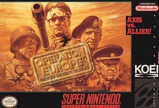 Operation Europe Path to Victory 1939 45 Super Nintendo, 1994