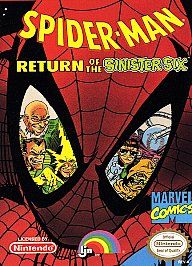 Spider Man Return of the Sinister Six Nintendo, 1992