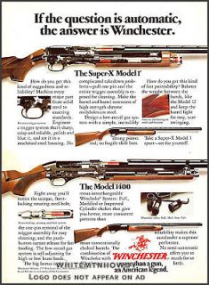1977 WINCHESTER Super X Model 1 & 1400 SHOTGUN AD