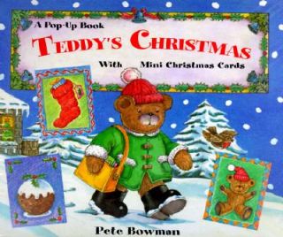 Teddys Christmas A Pop Up Book with Mini Christmas Cards by Pete 