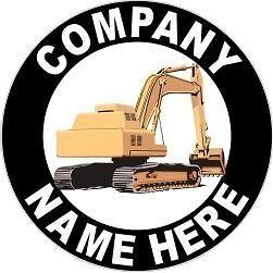 12 Personalized Excavator Drought Thumb Bucket Grapple Decals 
