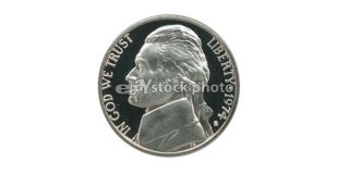 5 Cents, 1974, Jefferson Nickel