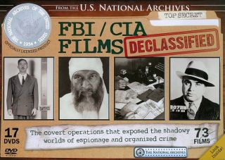 FBI CIA Films Declassified DVD, 2010, 17 Disc Set