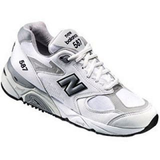 Womens New Balance W587 Athletic Shoes White Navy SZ 8.5 2E *New In 