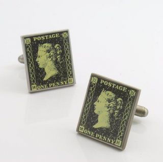 penny black postage stamp cufflinks cuff links 11338 from united