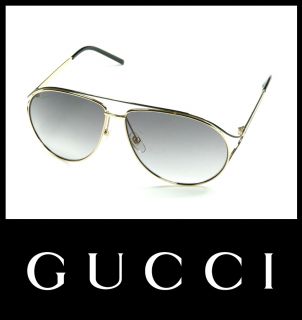 New GUCCI Sunglasses GG 4216 GG4216 KSY/EU Gold Grey Women Men Aviator