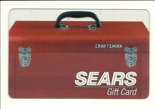  2004 Craftsman Tool Box Gift Card No $ Value Collectible
