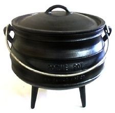 Cast iron Cauldron Size 2 Potjie pot Survival Reenactment Dutch Oven 