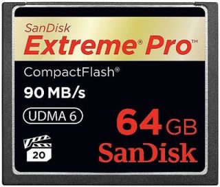 100% Brand New SanDisk Extreme Pro Compact Flash Memory Card 64GB 