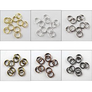 Split Ring DOUBLE Connector 4mm,5mm,6mm,8mm,10mm,12mm,14mm 6Colors 1 