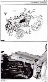 massey ferguson service repair manual 135 148 tractors time left
