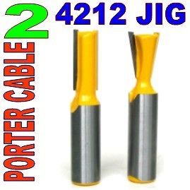 pc dovetail router bit set for porter cable 4212