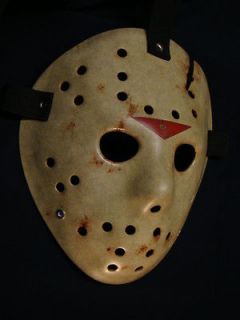 Fiberglass Jason Hockey Goalie Mask Scary Halloween (Part 6 RV)