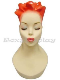 mannequin head bust vintage wig hat jewelry display # y4