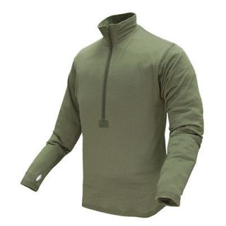CONDOR #603 BASE II Zip Pullover Thermo Grid Fleece Shirt OD Green
